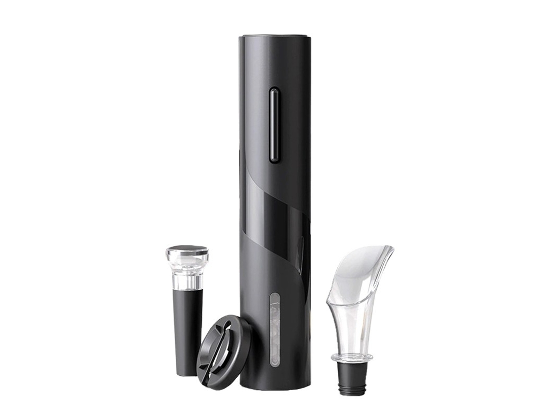 Sacacorchos Eléctrico, Con Tapón De Corcho, Tapón De Corcho Y Pico - Negro - Goeik