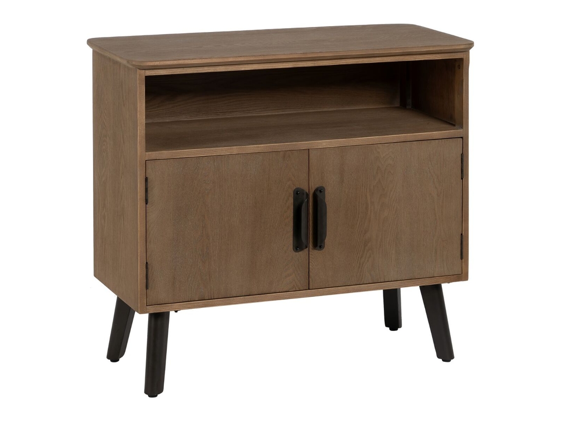 Recibidor Marrón Negro Hierro Madera de abeto 90 x 41 x 81 cm