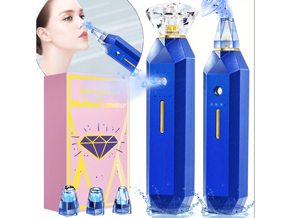 Eliminador de puntos negros MDUG con succión al vacío, spray facial hidratante a base de oxígeno y vaporizador facial multifuncional.