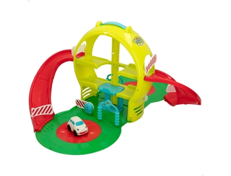 Garaje Parking MOTOR TOWN Portátil Coche Verde 3 niveles 61,5 x 33 x 68,5 cm (Edad Mínima Recomendada: 18 meses - 2 unidades)