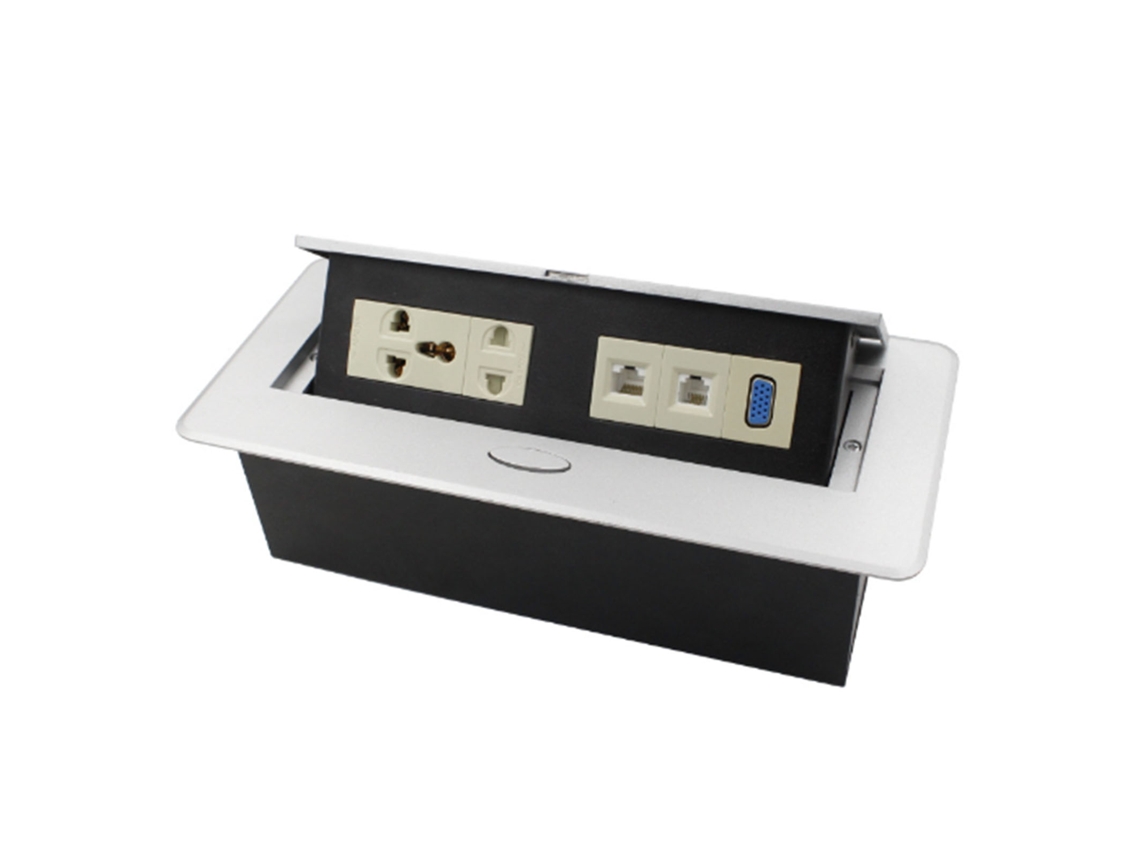 Tomacorriente Emergente Multifuncional De Pared Empotrado Para Centro Comercial Oficina Ac250v 10a