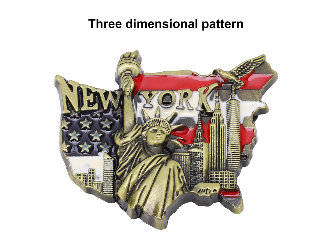 3 Imanes Decorativos Tridimensionales De Nueva York Para Nevera, Ideales Para El Hogar Y La Oficina.