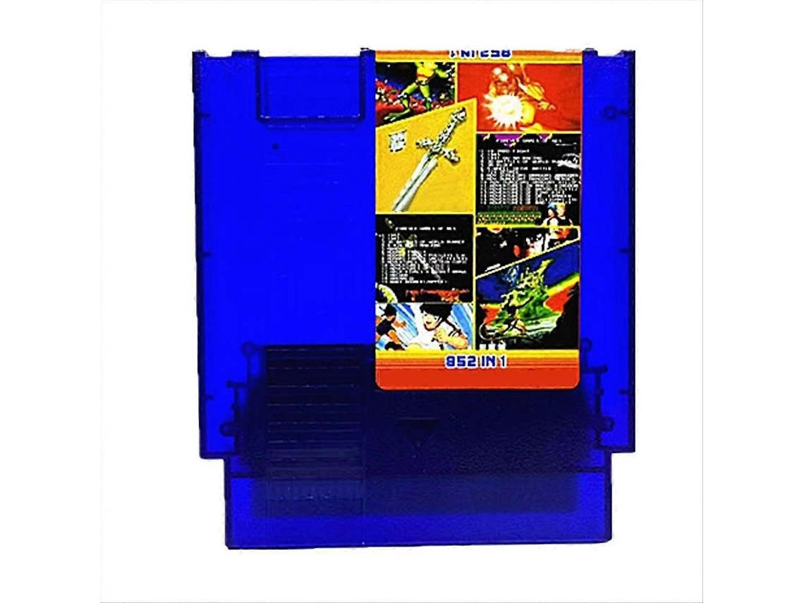Cartucho de Jogo 852 em 1 para Console Nes, Azul Transparente GOKOCO