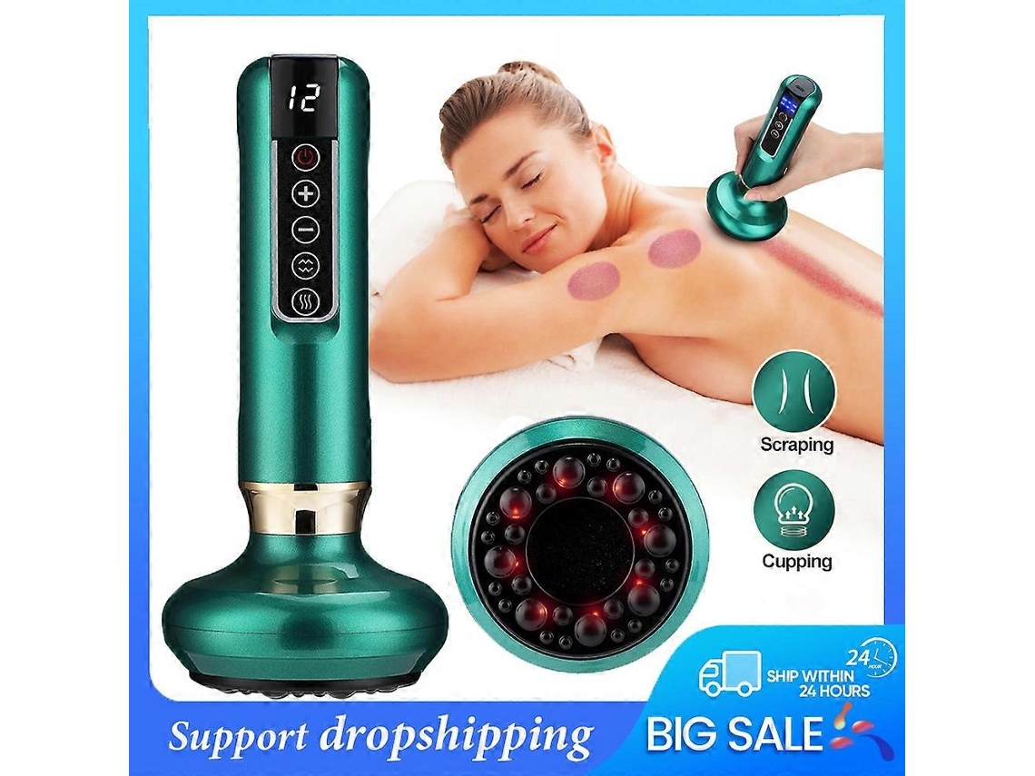 Masajeador De Ventosas Eléctricas Ventosa Al Vacío Guasha Anticelulítico Belleza Salud Raspado Calor Infrarrojo Terapia De Masaje Adelgazante (figura