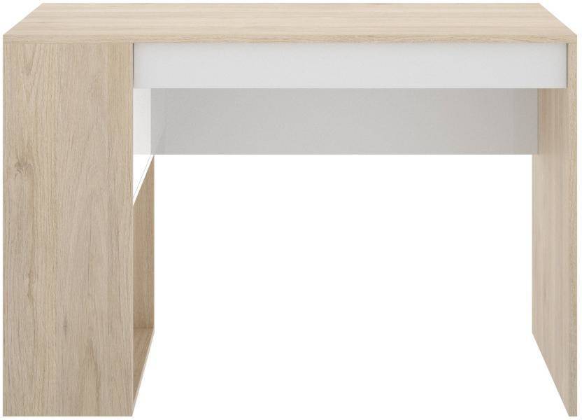 Escritorio VENTE UNIQUE TEO 03K3288643 Beige y Blanco (Madera y Metal - 74 x 115 x 50 cm)