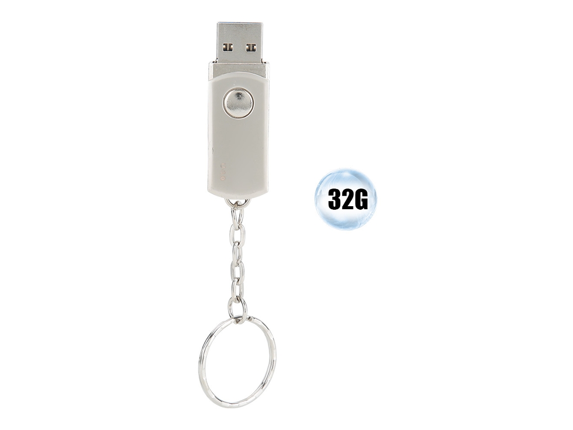 Disco Usb 3.0 Giratorio De Metal Plateado Para Windows Linux Portátil 2.432g