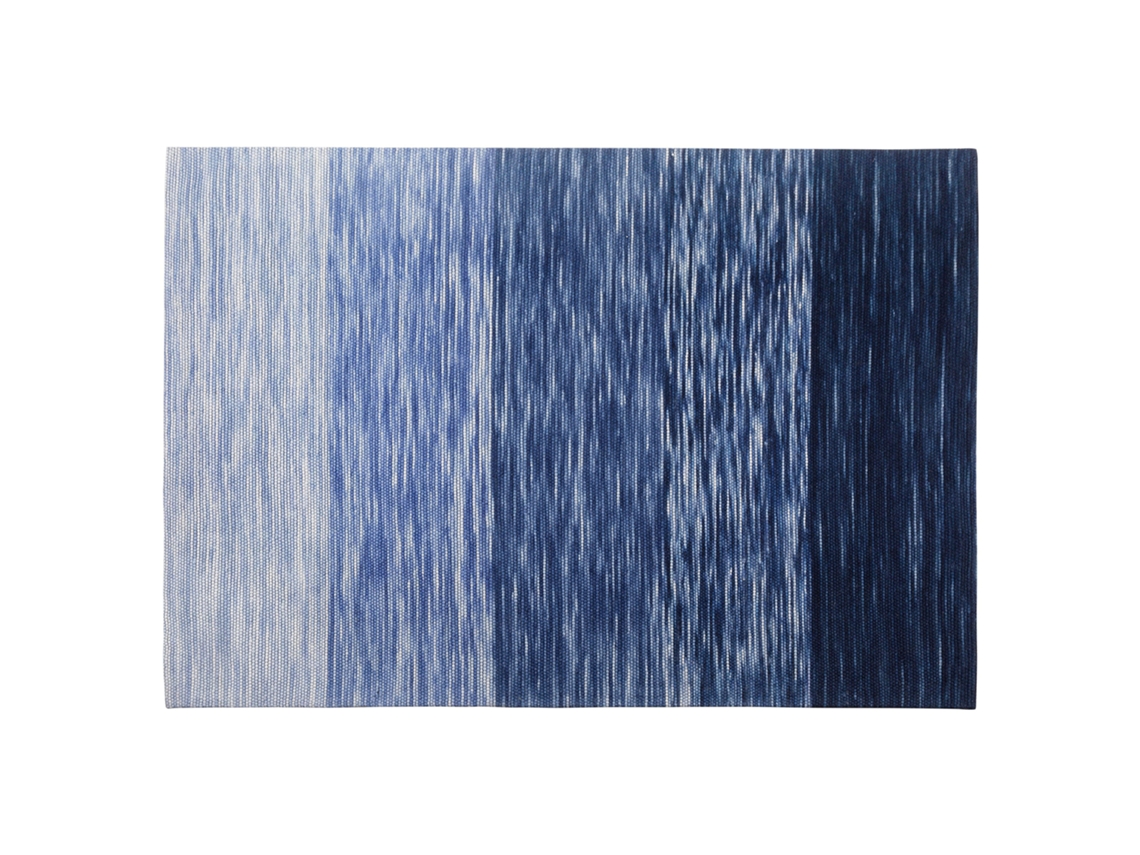 Alfombra de pelo corto BELIANI Kapakli de Lana Azul 140x200