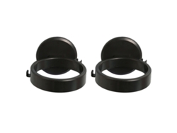 VVJIJILLY 2 Suportes De Parede Para Secador De Cabelo, Pretos, Organizador Para Casa De Banho