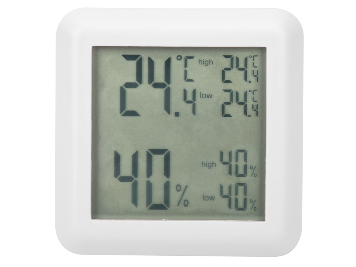Termómetro Higrómetro Digital Lcd Para Uso En Interiores Con Medición De Temperatura Y Humedad.