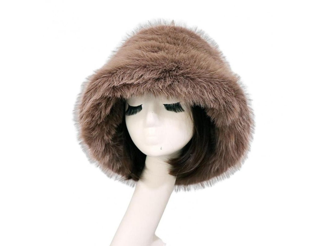 Gorro De Pescador De Invierno Para Mujer, Mullido, Acolchado Con Protección Para Las Orejas, Ala Ancha, Extragrande, Jjx
