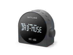 Radio Despertador MUSE Duplo Negro M185Cdb