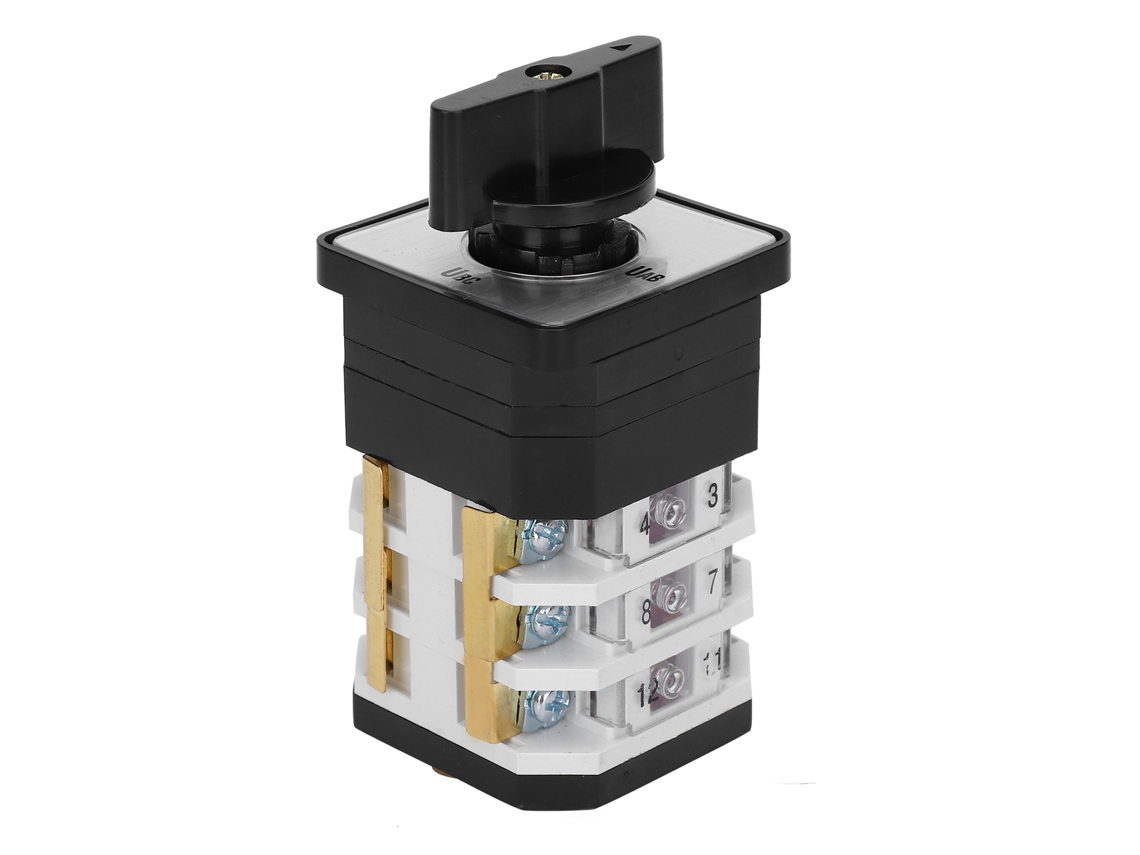 Interruptor rotatorio de leva eléctrico universal de 220 V y 380 V, 16 A, 4 posiciones