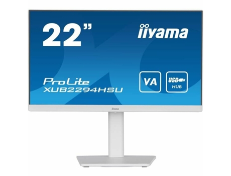 Monitor IIYAMA ProLite (Blanco - Negro - Full HD - 21,5 - 22 - VA - Flicker free - 1 ms)