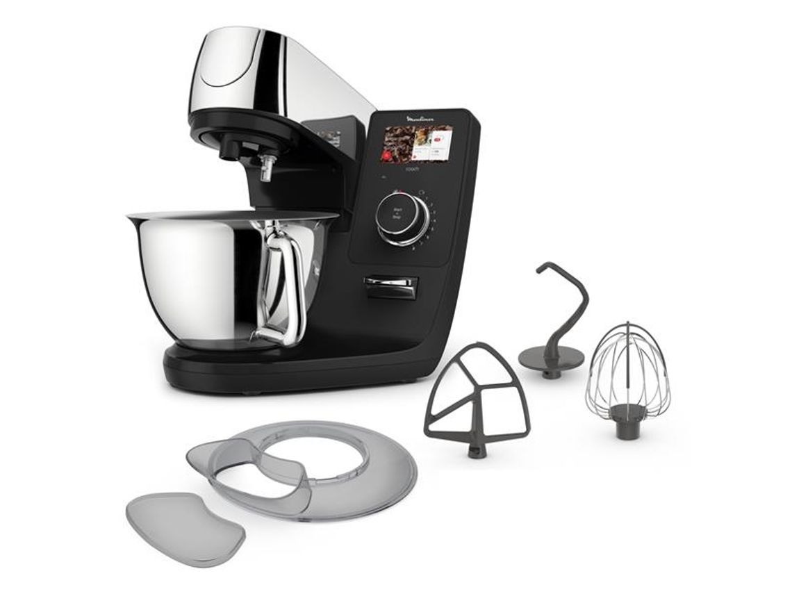 Robot cocina máquina 5.5l 1200w 8 velocidades pantalla digital aplicación dedicada QA950D10 - MOULINEX