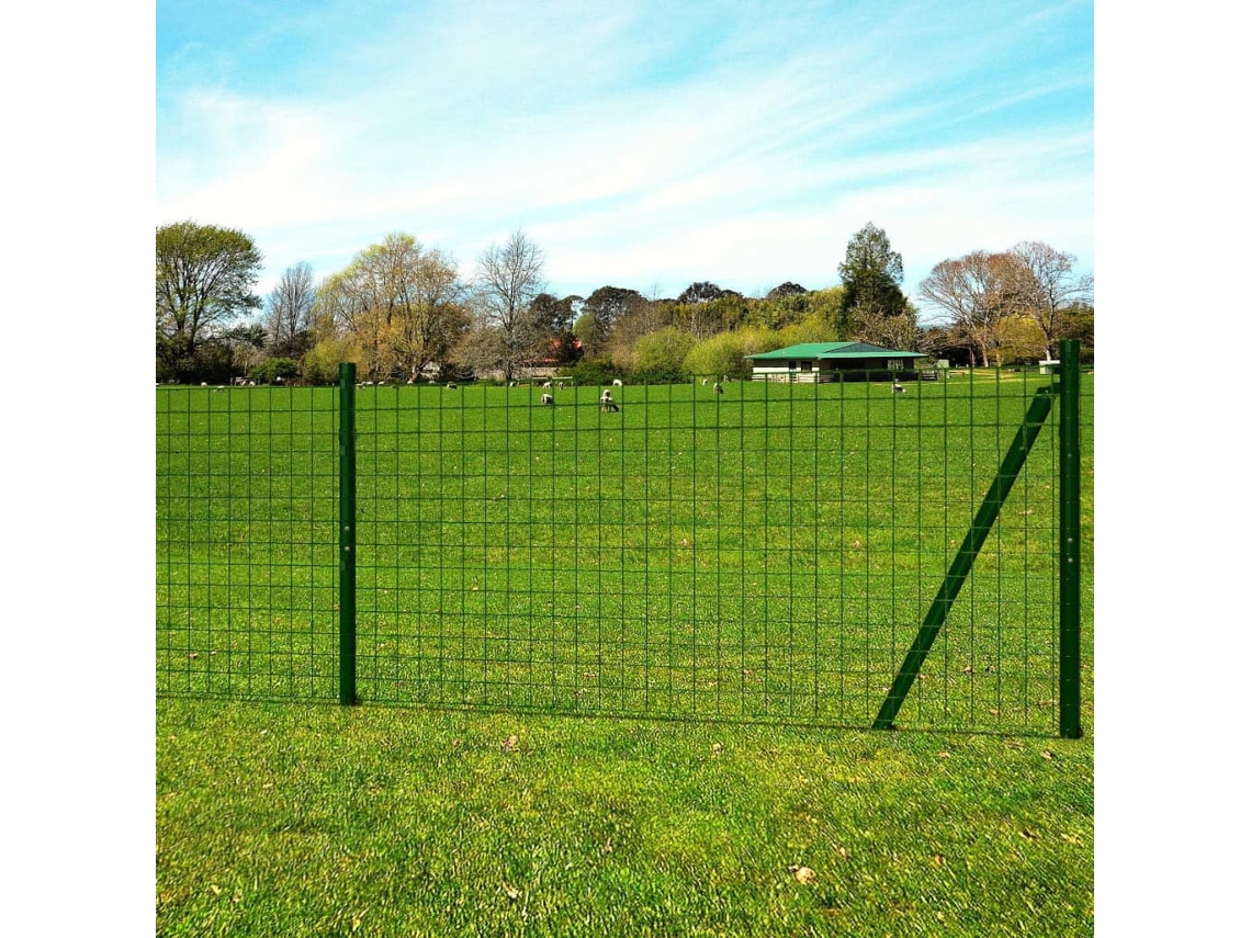 Valla de acero verde de 25 x 1,7 m Wsd609442 Lovely Home