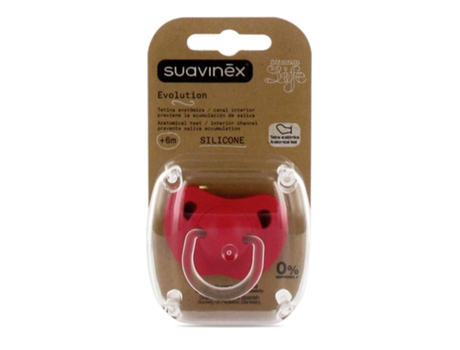 Chupete SUAVINEX Evolution Silicona + 6 M