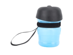 Botella De Agua Azul De Silicona Hdpe De 520 Ml A Prueba De Fugas Para Perros, Portátil Para Viajes Al Aire Libre.