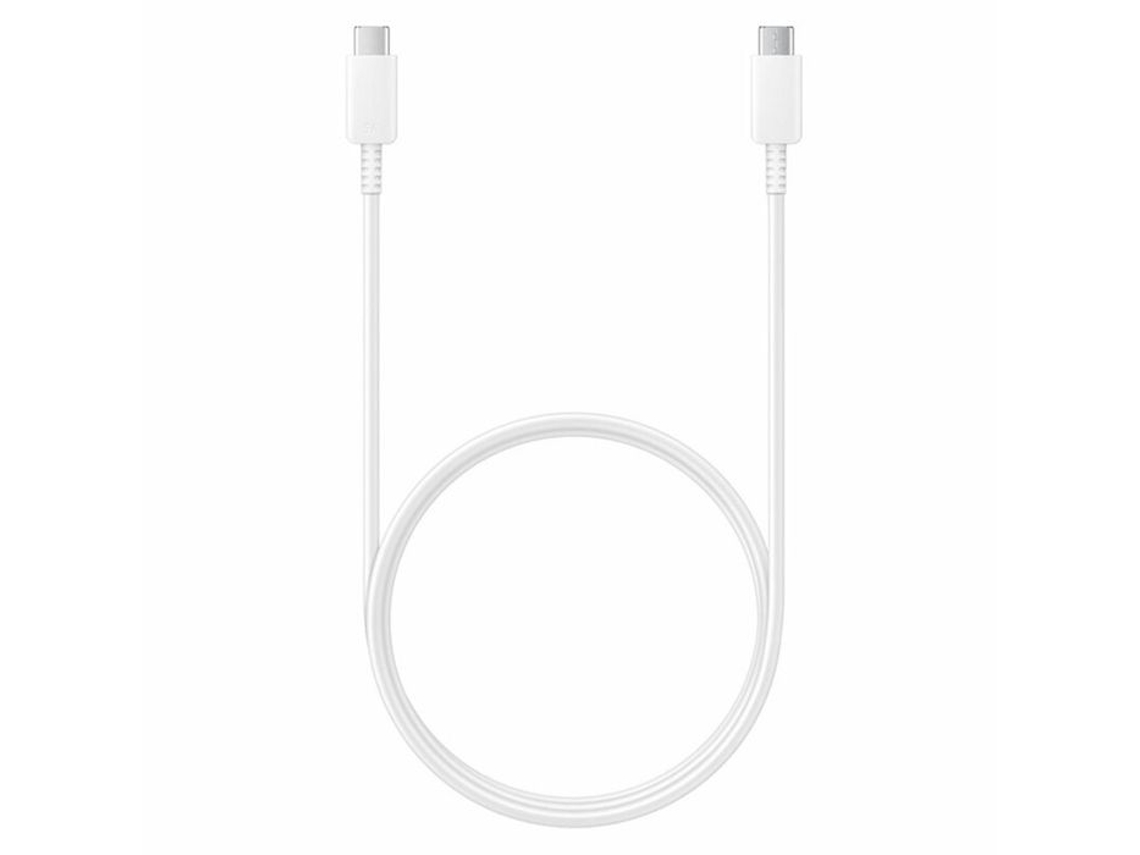 Cable de carga rápida, 2x Tipo-C, 5 A, 1 m - Samsung - Blanco