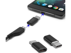Adaptador MicroUSB a USB-C 3. 1 Negro