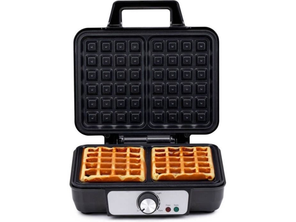 Gofrera 1000W con Calentamiento Rápido 2 Placas Revestimiento Antiadherente 230V ALPINA