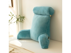Cómoda Almohada De Lectura, Almohada De Respaldo Con Almohada Cervical Desmontable,verde/75x55cm Gertiz
