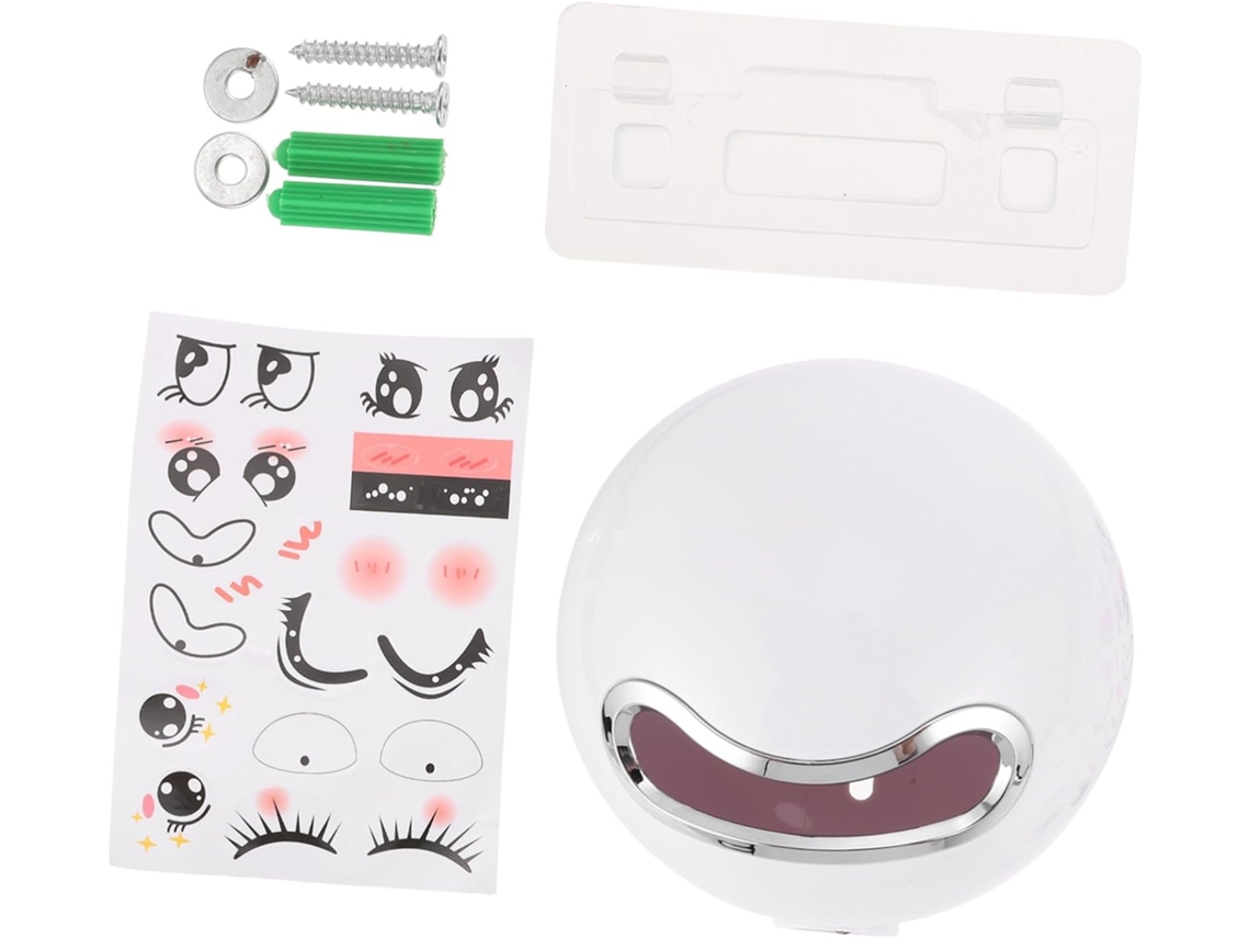 Juego de 1 organizador de caja de inodoro de pared para almacenamiento compacto de accesorios Gokoco