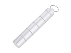 RNEMITERY Caja Portátil Mini para Pastillas con Llavero, Frasco Impermeable para Medicinas, Porta Medicamentos (6 unidades)