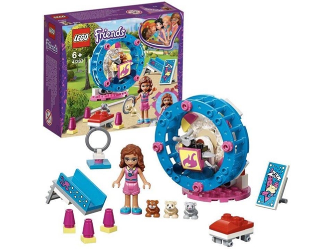 LEGO Friends: Zona de juegos para hámsteres de Olivia - 41383 (Edad Mínima: 6 - 81 Piezas)