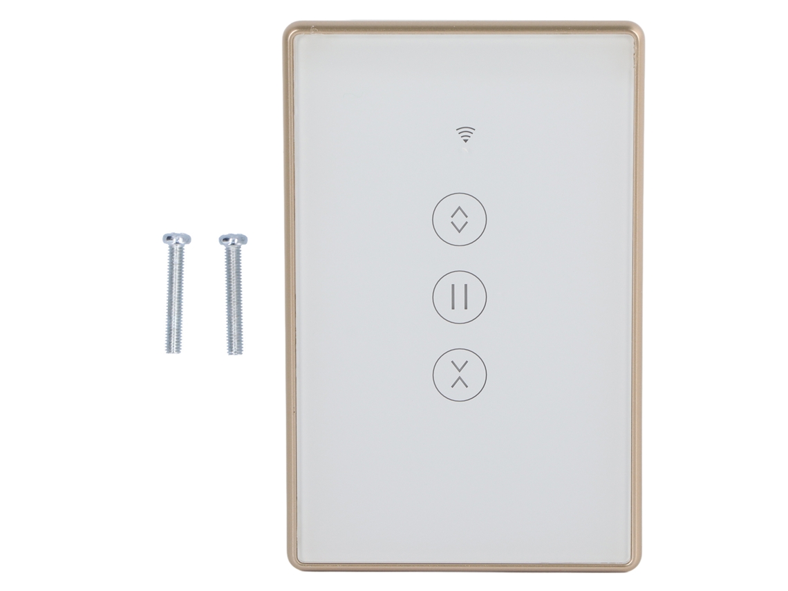 Yncm2026-interruptor Inteligente Wifi Tuya Para Cortinas Con Dimmer Estándar Marco Metálico Control Remoto 95‑
