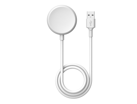 Cable de carga magnético con puerto USB para reloj inteligente de Google Pixel Watch, 1 m (blanco)