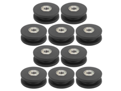 Polea de nailon con rodamiento de 50 mm (10 unidades) para gimnasio en casa, entrenamiento de fuerza