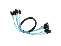 Cabo De Dados Mini Sas 4sata 7p Para 4sata Velocidade 12gbps Flexível Para Servidor Computador Hd Ssd 1.6ft