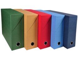 Caja de Archivo EXACOMPTA Din A4 Cartón 90 Mm Azul Claro