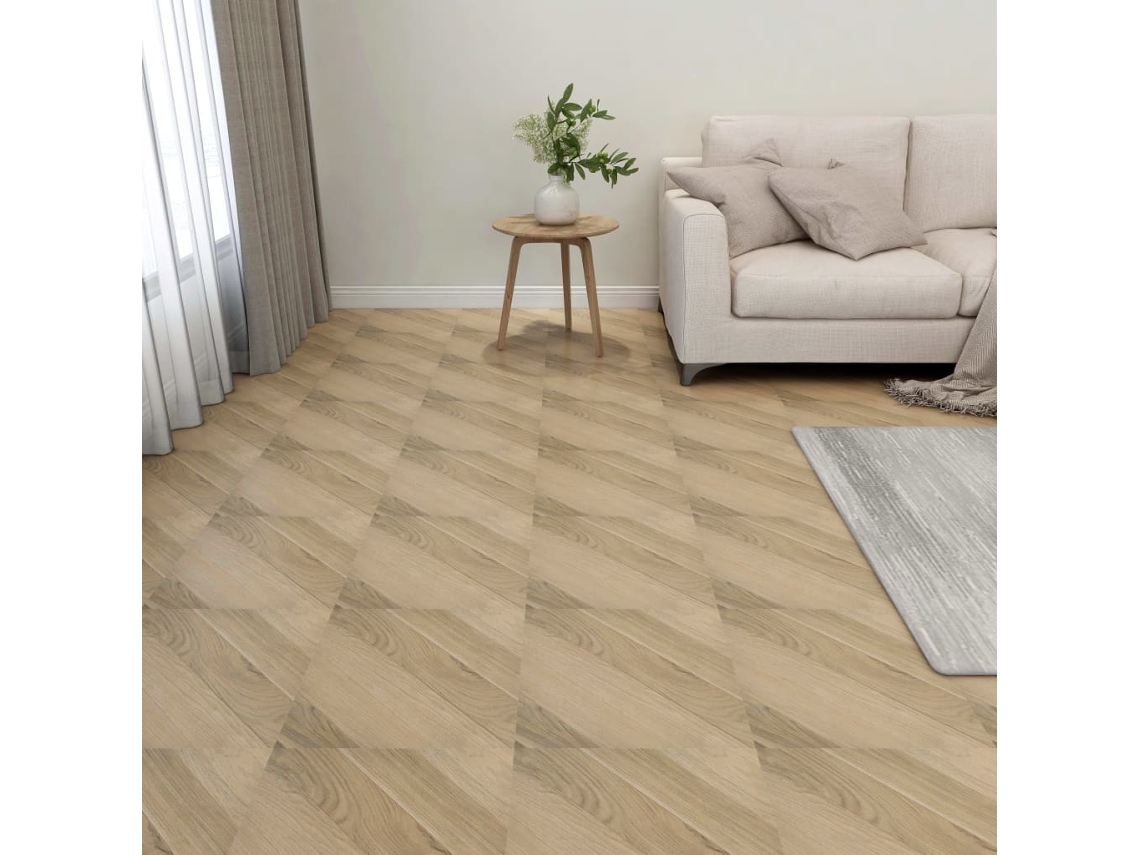 Tarimas De Suelo Autoadhesivas 20 Uds Pvc Marrón Rayas 1,86 M²