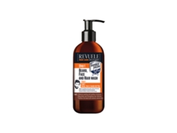 Gel facial 3 en 1 para barba y cabello para hombres (300 ml) Revuele