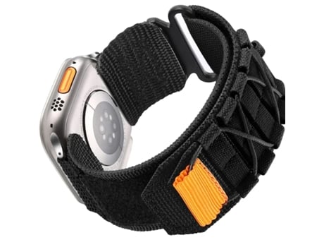 Correa Nylon Militar para Apple Watch Series 6 44Mm Negra ¡ANTIMPACTO!