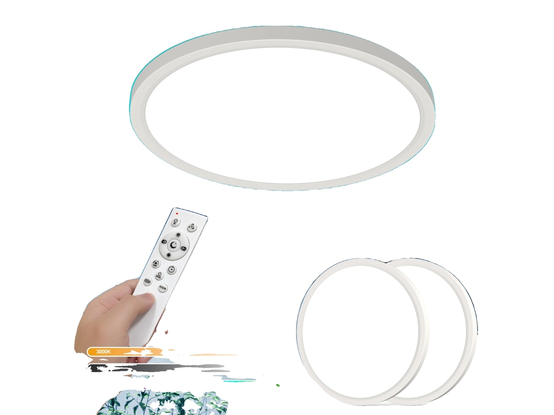 Lámpara de techo LED regulable de 24 W con cambio de color RGB, 2 unidades OEM