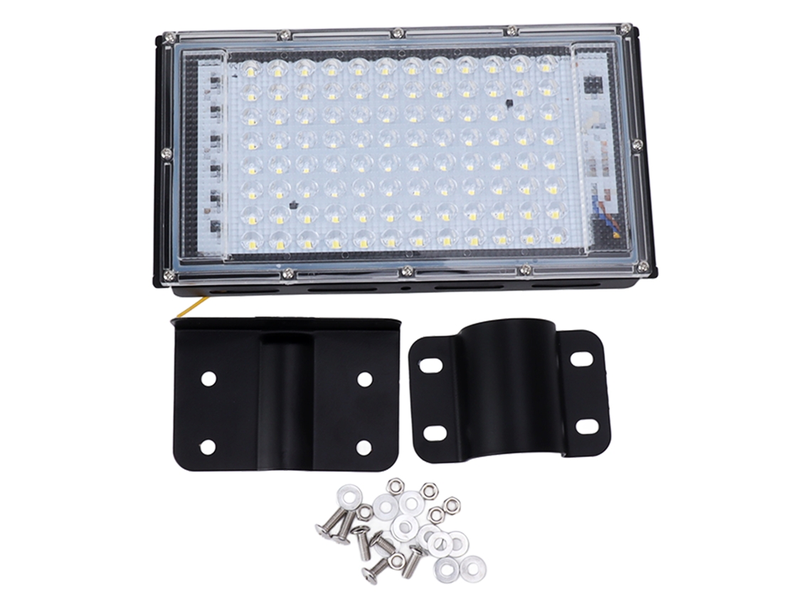 Farola LED profesional 2026, 100 W, 96 LED, alto brillo, ahorro de energía, resistente al agua, para exteriores, 180-240 V, blanco puro.