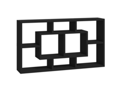 Maison Exclusive - Estantería De Pared Con 8 Compartimentos Negro