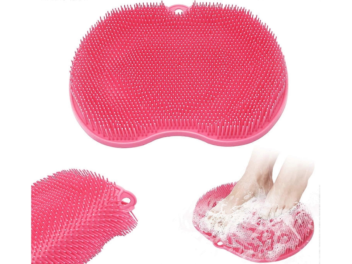 Masajeador de pies y cepillo con ventosa para ducha. Lavador de pies.