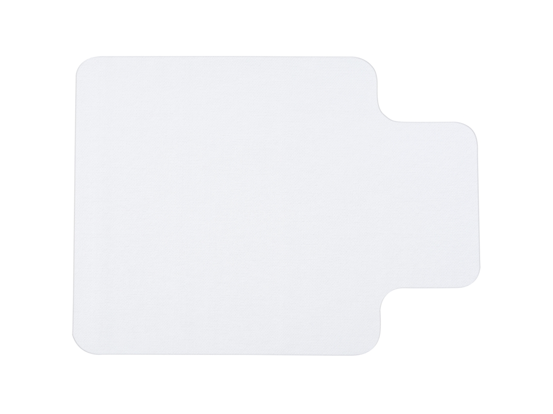 Alfombrilla transparente para silla de 90 x 120 cm, protector de suelo rígido antideslizante, para madera y baldosas, para oficina y hogar.