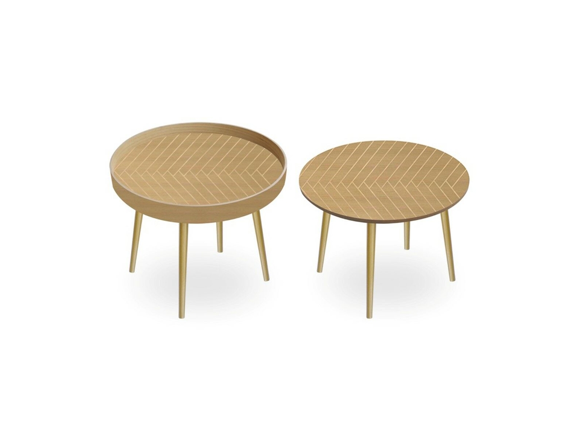 Juego de 2 mesas SIGNES GRIMALT Madera MDF 50x40x50 cm