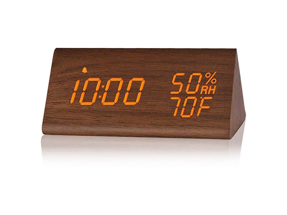 Reloj digital con alarma, control por voz y LED - Worten