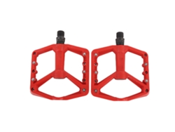 Pedales De Bicicleta Ligeros, Rojos, De Fibra De Nailon Con Rodamientos Antideslizantes Dobles.