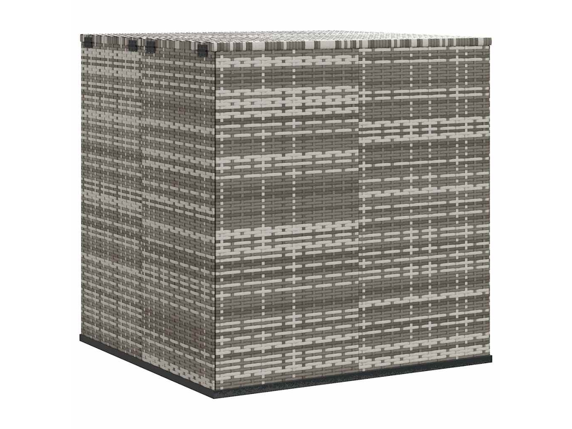 Caja de cojines de jardín 100x97,5x104 cm Mimbre con patas grises MAISON EXCLUSIVE