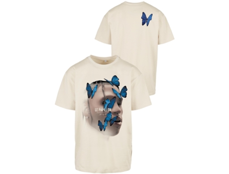 Camiseta MISTER TEE Oversize Le Papillon Beige (S)