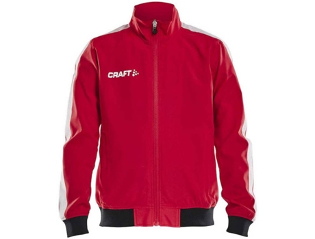 Abrigo para Hombre CRAFT Pro Control Rojo para Fútbol (146 - 152 cm)