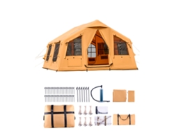 Carpa Inflable para 8-12 Personas con Claraboyas y Ventanas en Malla Tekmaquinas