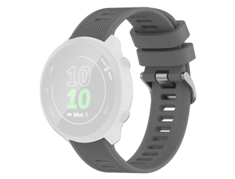 Correa de Silicona textura de sarga para Samsung Galaxy Watch 5 40mm/44mm/Watch 5 Pro 45mm/Watch4 40mm/44mm/Watch4 Classic 42mm - gris oscuro