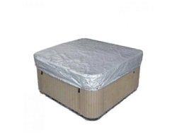 Cubierta Cuadrada Para Jacuzzi De 231x231x30cm, Impermeable, Resistente A Los Rayos Uv, Color Plata.